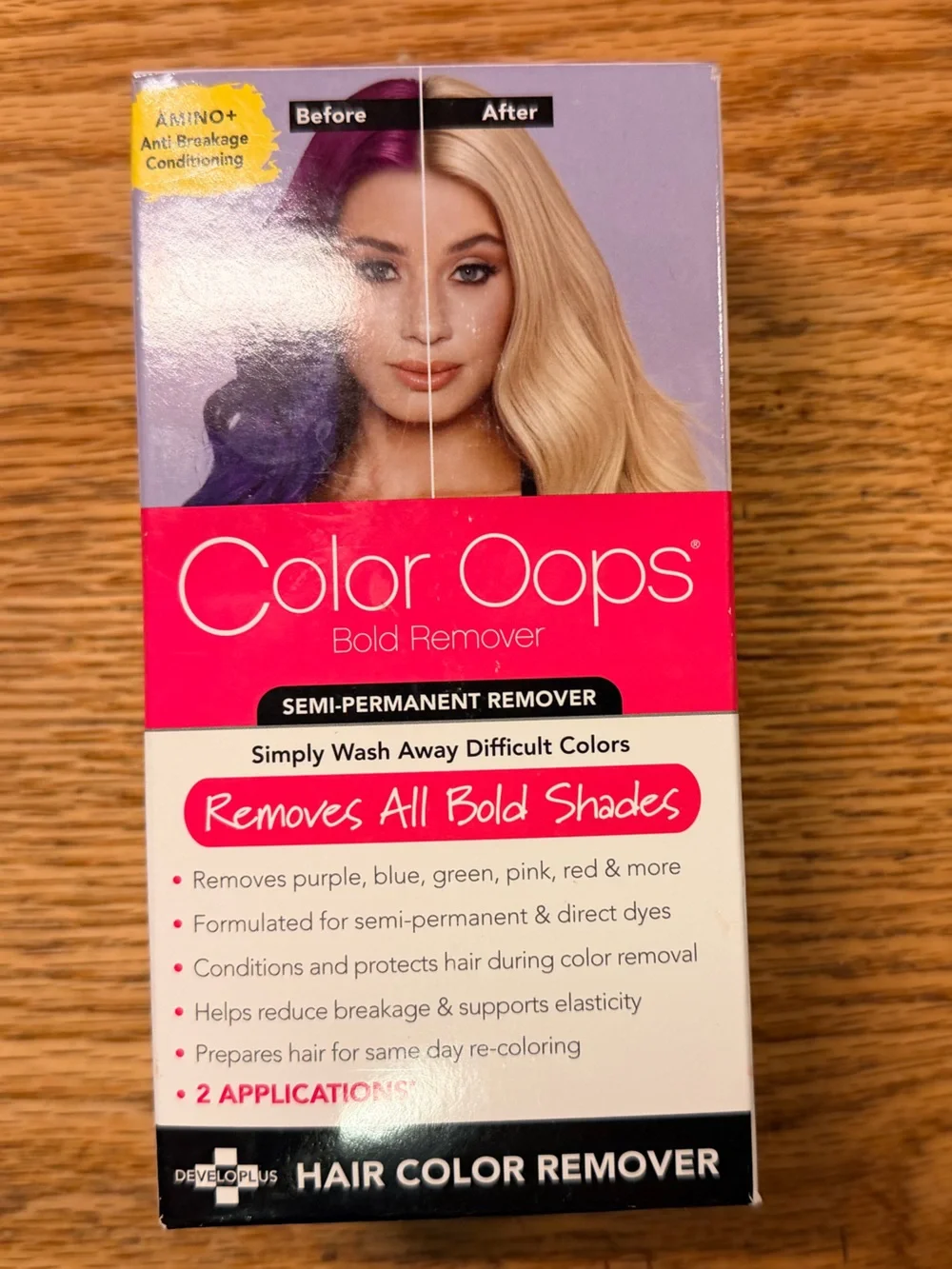 🔵BLUE DOTS $8 or 8/$20! COLOR OOPS! Bold Shade Hair Dye Remover, WORKS GREAT NWT